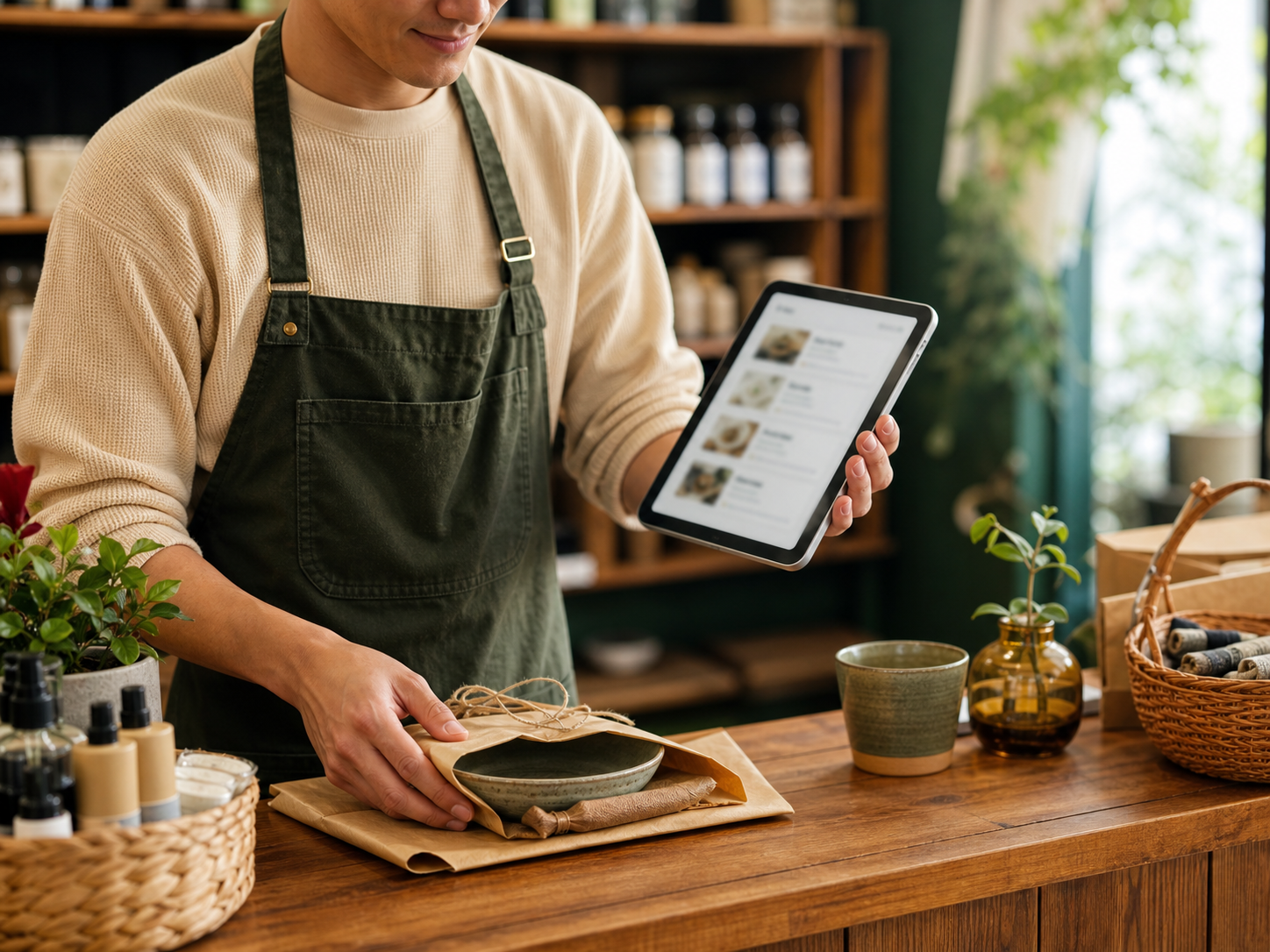 Local seller preparing an offer for nearby buyer demand